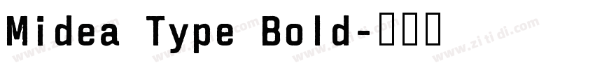 Midea Type Bold字体转换